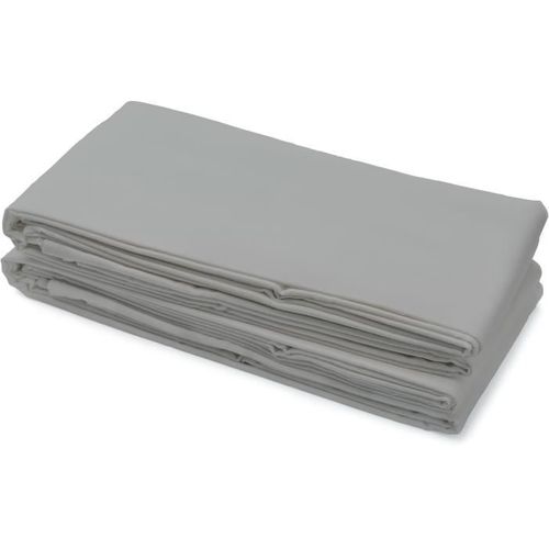 Drap Plat Microfibre 82g Gris Clair 180x290 Cm