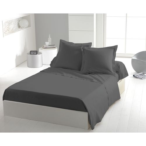 Drap Plat Microfibre 82g Gris Anthracite 180x290 Cm