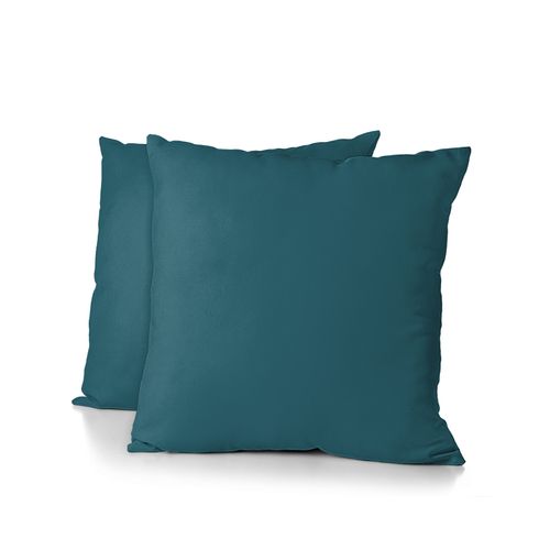 Lot De 2 Taies Carrées Microfibre 82g 63x63 Cm