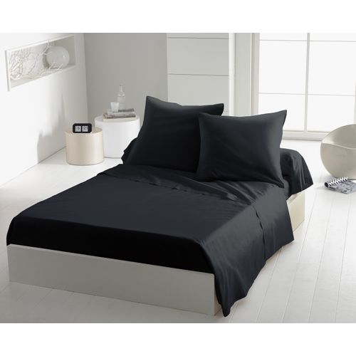Drap Plat Microfibre 82g Noir 240x300 Cm