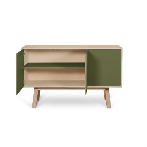 Buffet En Frêne 3 Portes 140 Cm, Hauteur 94 Cm