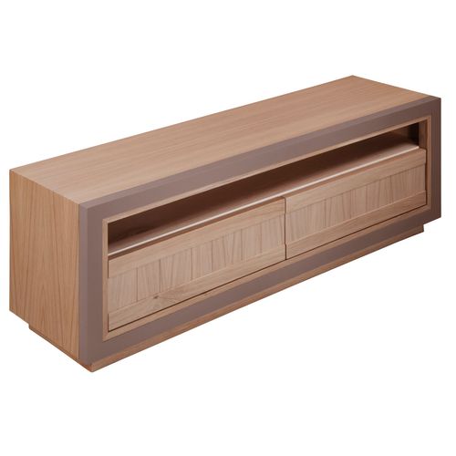Meuble TV En Chêne Avec 2 Tiroirs L. 150 Cm