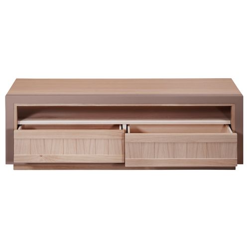 Meuble TV En Chêne Avec 2 Tiroirs L. 150 Cm