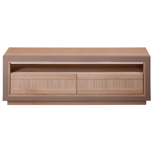 Meuble TV En Chêne Avec 2 Tiroirs L. 150 Cm