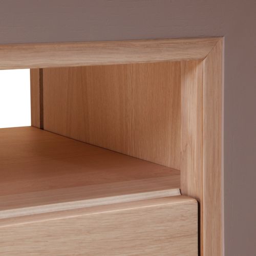 Meuble TV En Chêne Avec 2 Tiroirs L. 150 Cm