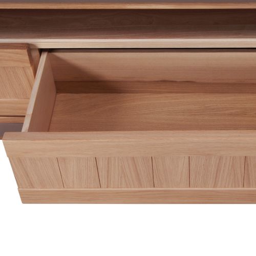 Meuble TV En Chêne Avec 2 Tiroirs L. 150 Cm