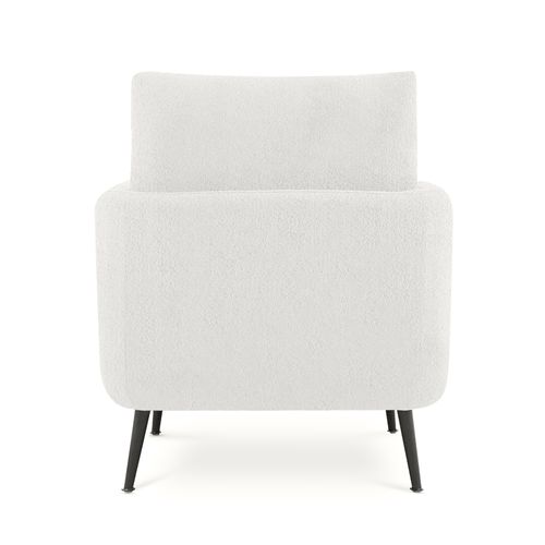Fauteuil Design Emma Bouclette Blanc