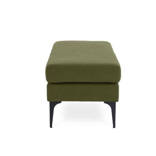 Banc/bout De Lit Max Velours Côtelé Kaki