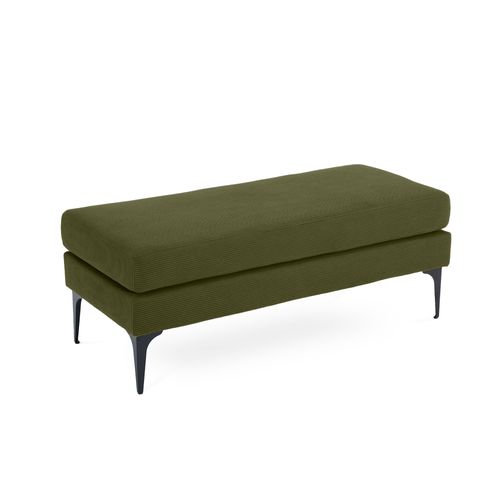 Banc/bout De Lit Max Velours Côtelé Kaki
