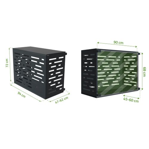 Cache Clim Amaro Arlberg Gris Anthracite En Acier Avec Face Inférieure – Taille S