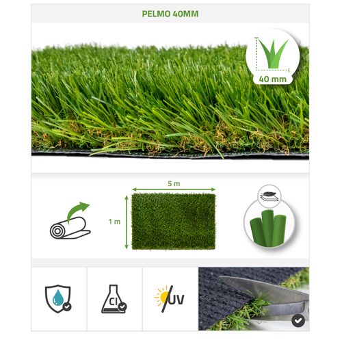 Gazon Synthétique Pelmo 1m X 5m - 40mm