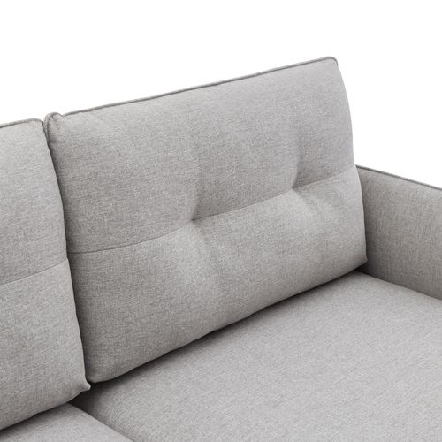 Canapé Scandinave Chloé – Confort et Élégance à Prix Juste | 3-4 Places, Tissu Gris Clair