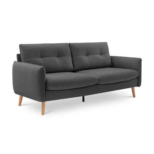 Canapé Scandinave Chloé – Confort et Élégance à Prix Juste | 3-4 Places, Tissu Gris Foncé