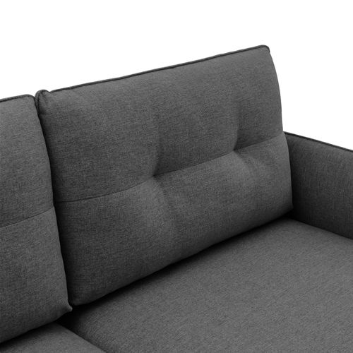 Canapé Scandinave Chloé – Confort et Élégance à Prix Juste | 2-3 Places, Tissu Gris Foncé