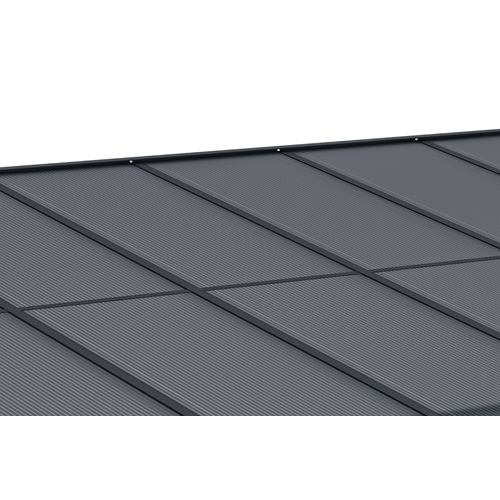 Pergola/carport Adossé Kleo 5x3m Aluminium Gris