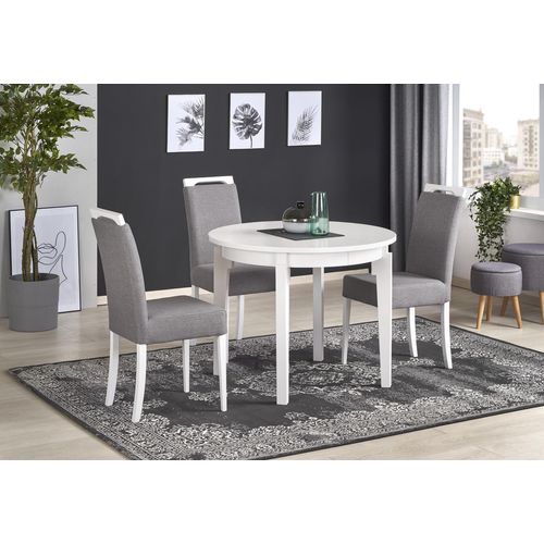 Table Ronde Extensible Blanche Cox