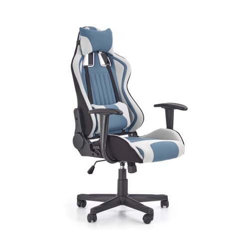 Fauteuil De Bureau Gamer Gris Et Turquoise Taylor