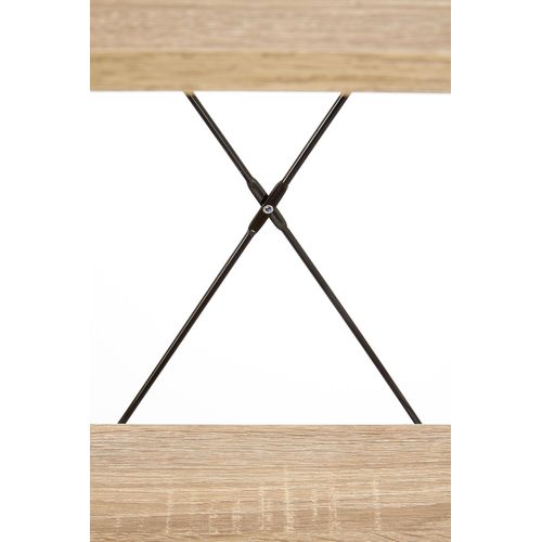 Etagère - Échelle Design 60 X 148 Cm Style Chêne Et Acier Noir Loggia