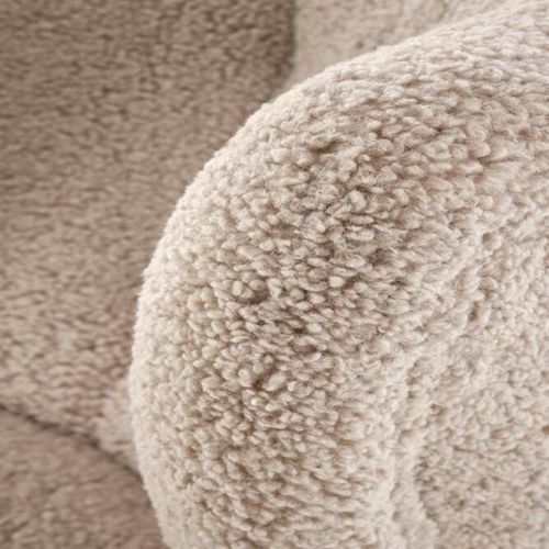 Fauteuil En Bouclette Cappuccino Soaz