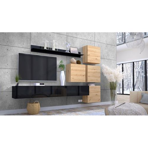 Ensemble TV Design Cachemire Et Bois Grasly