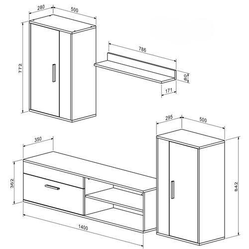 Ensemble TV Design Cachemire Et Bois Grasly