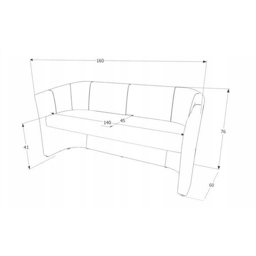 Canapé Cabriolet 3 Places Écocuir Marron Tisso