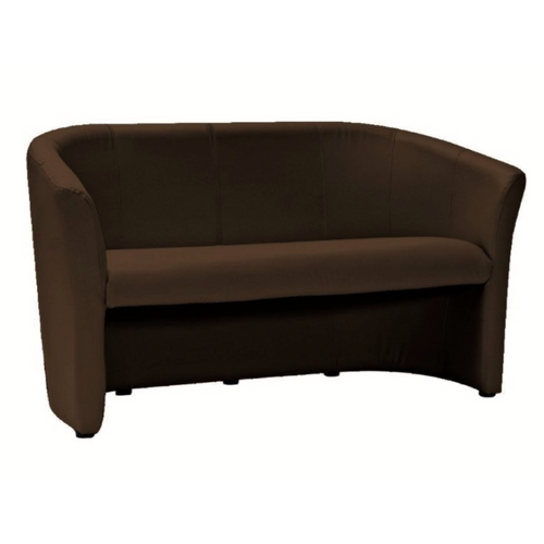 Canapé Cabriolet 3 Places Écocuir Marron Tisso