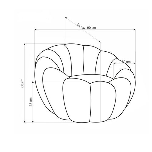 Fauteuil Rond Coquillage En Tissu Bouclette Crème Alix