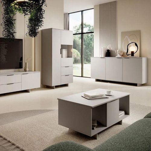 Meuble Télé Beige Mat 180 Cm Jude