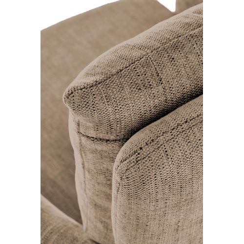 Fauteuil De Bureau Design Tissu Marron Clair Persée