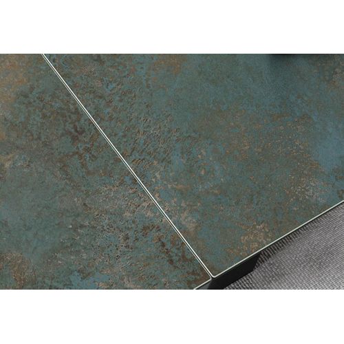 Table à Manger Design Extensible Avec Plateau En Céramique Ossido Verde Holly