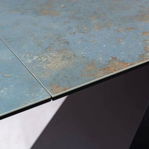 Table à Manger Design Extensible Avec Plateau En Céramique Ossido Verde Holly