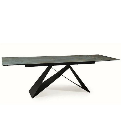 Table à Manger Design Extensible Avec Plateau En Céramique Ossido Verde Holly