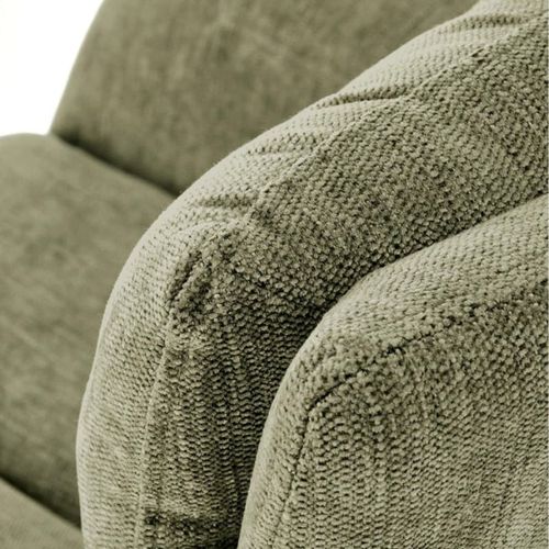 Chaise Pivotante Design Et Rembourrée En Tissu Vert Edge