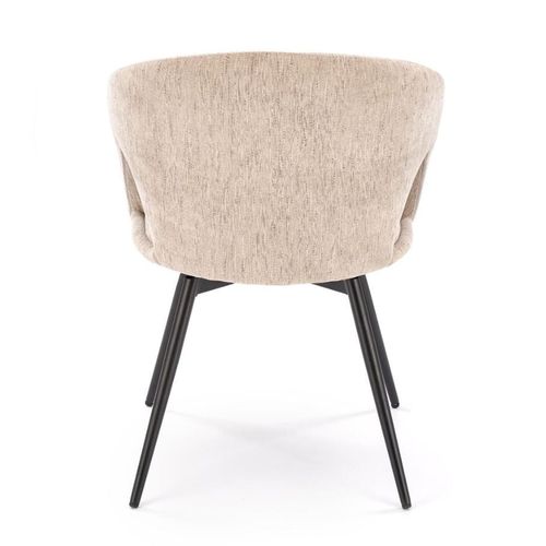 Chaise Pivotante Design En Tissu Beige Melaine