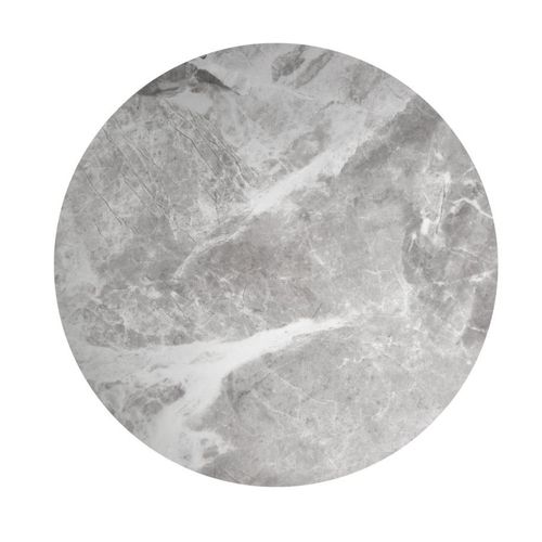 Ensemble De Deux Tables Gigognes Rondes Avec Plateau Aspect Marbre Pieter