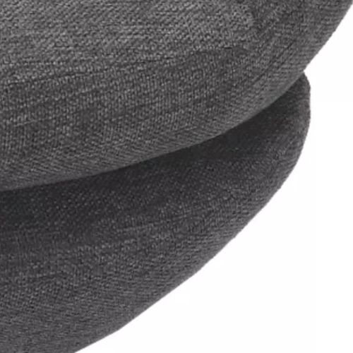 Fauteuil Pivotant Vintage, Tissu Gris Foncé Noche