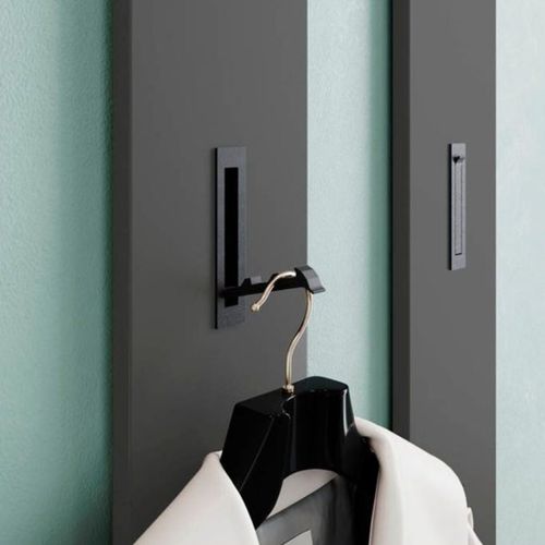 Porte Manteau Mural 15 X 170 Cm Gris Graphite Justy