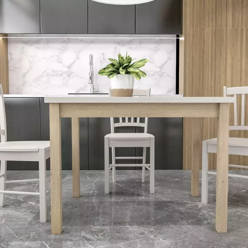 Table à Manger 120 X 68 Cm Cachemire et Bois Malice