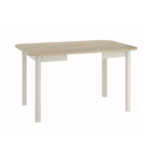 Table Carrée Extensible Chêne Clair Et Cachemire 90 X 90 / 130 Cm Novellaz3