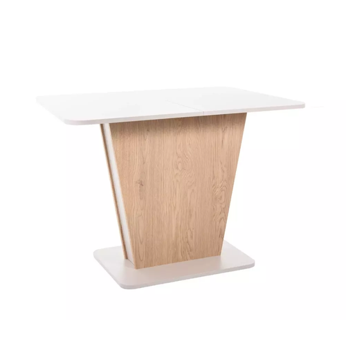 Table Extensible 6 Places Finition Bois Clair Et Cachemire Miriams