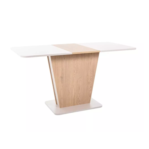 Table Extensible 6 Places Finition Bois Clair Et Cachemire Miriams