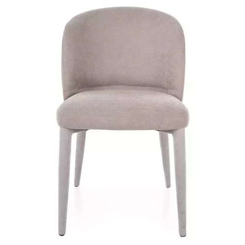 Chaise Tissu Beige Avec Cadre Assorti Confortable Toly Revêtement Complet