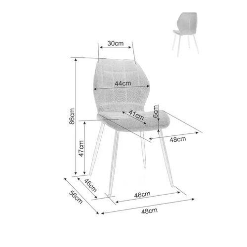 Chaise Velours Gris Avec Pieds Métal Noir Mat Et Dossier Matelassé Design Moderne Liryca