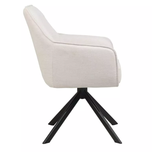 Chaise Pivotante Beige En Tissu Avec Retour Automatique Nomp