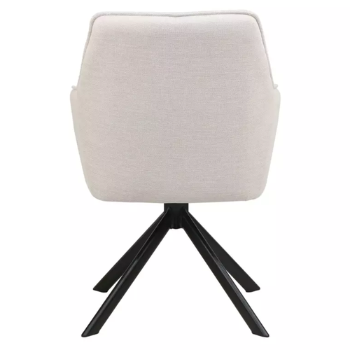 Chaise Pivotante Beige En Tissu Avec Retour Automatique Nomp