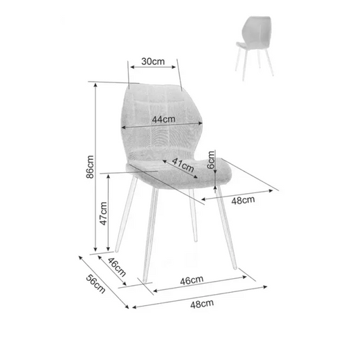 Chaise Velours Beige Pieds Métal Noir Mat Silhouette Douce Et Dossier Courbé Karoz