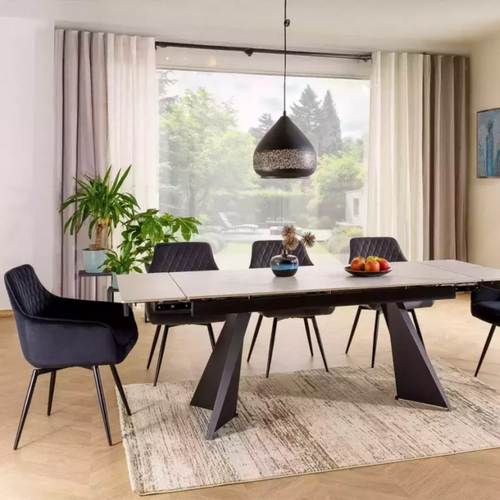 Chaise Noire En Velours Pivotante Avec Retour Automatique Et Ressorts Lotinda