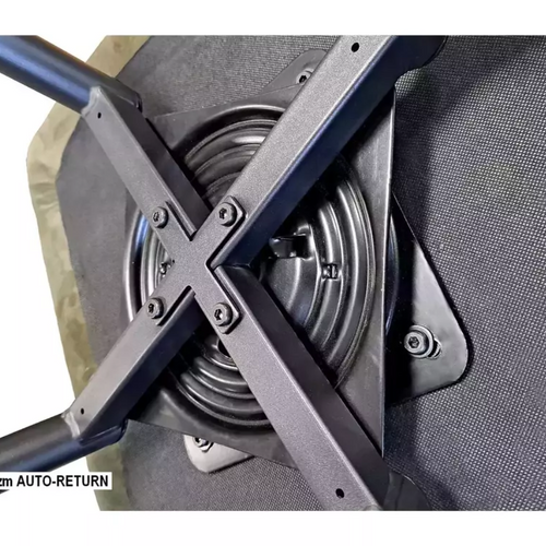 Chaise Pivotante En Velours Gris Avec Ressorts Et Retour Automatique Intégré Lotinda