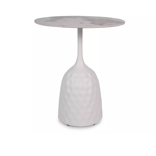 Table Basse Céramique Design Effet Marbre Blanc Hauteur 60 Cm Losane